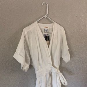 magaschoni linen dress